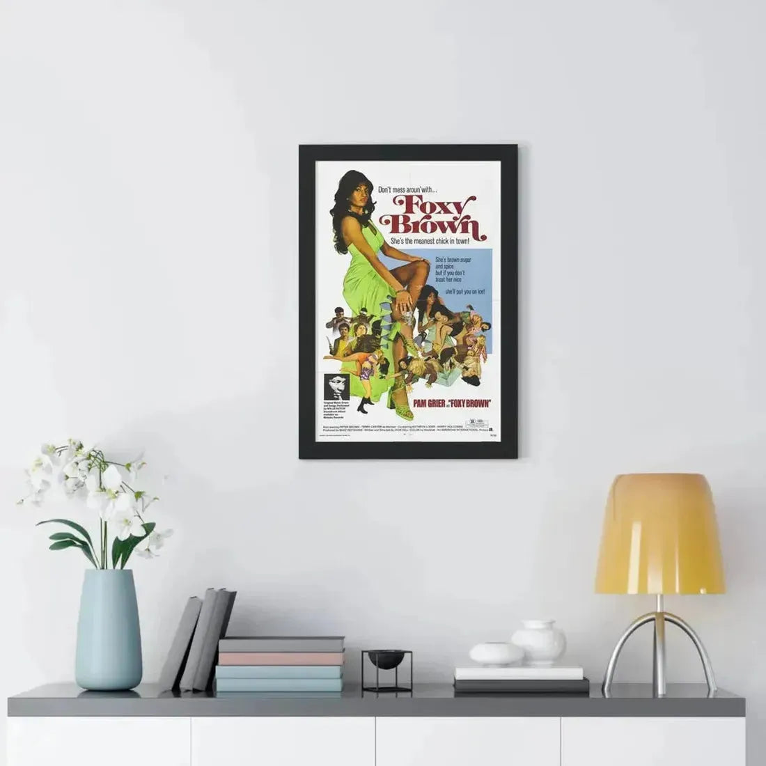 FOXY BROWN 1974 - Framed Movie Poster - The Sticker Space
