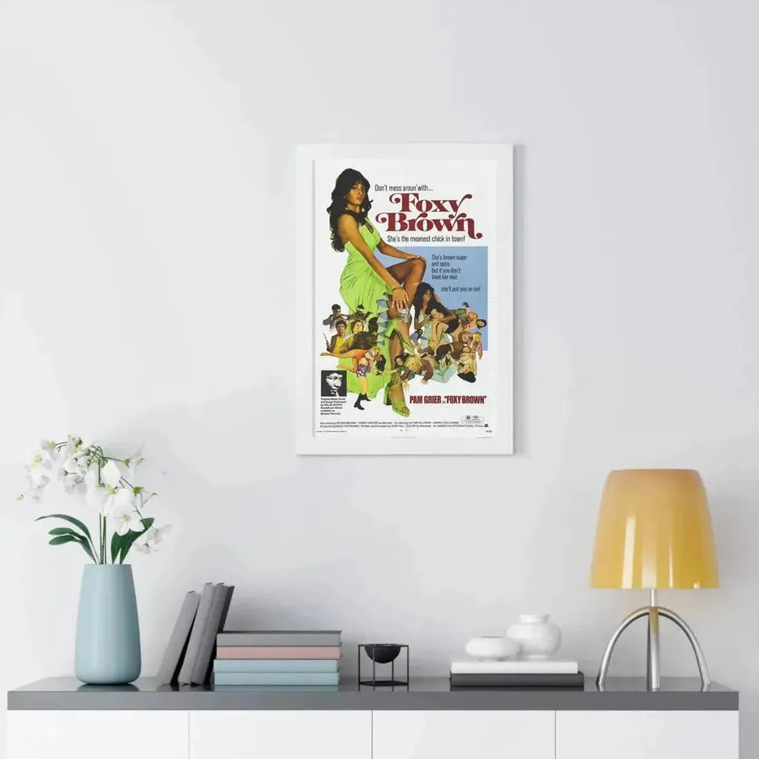 FOXY BROWN 1974 - Framed Movie Poster - The Sticker Space