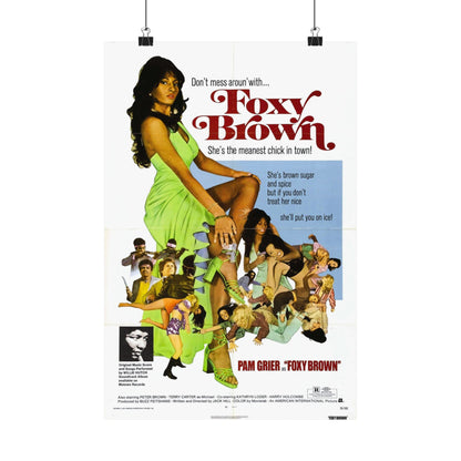 FOXY BROWN 1974 - Paper Movie Poster-12″ x 18″-The Sticker Space