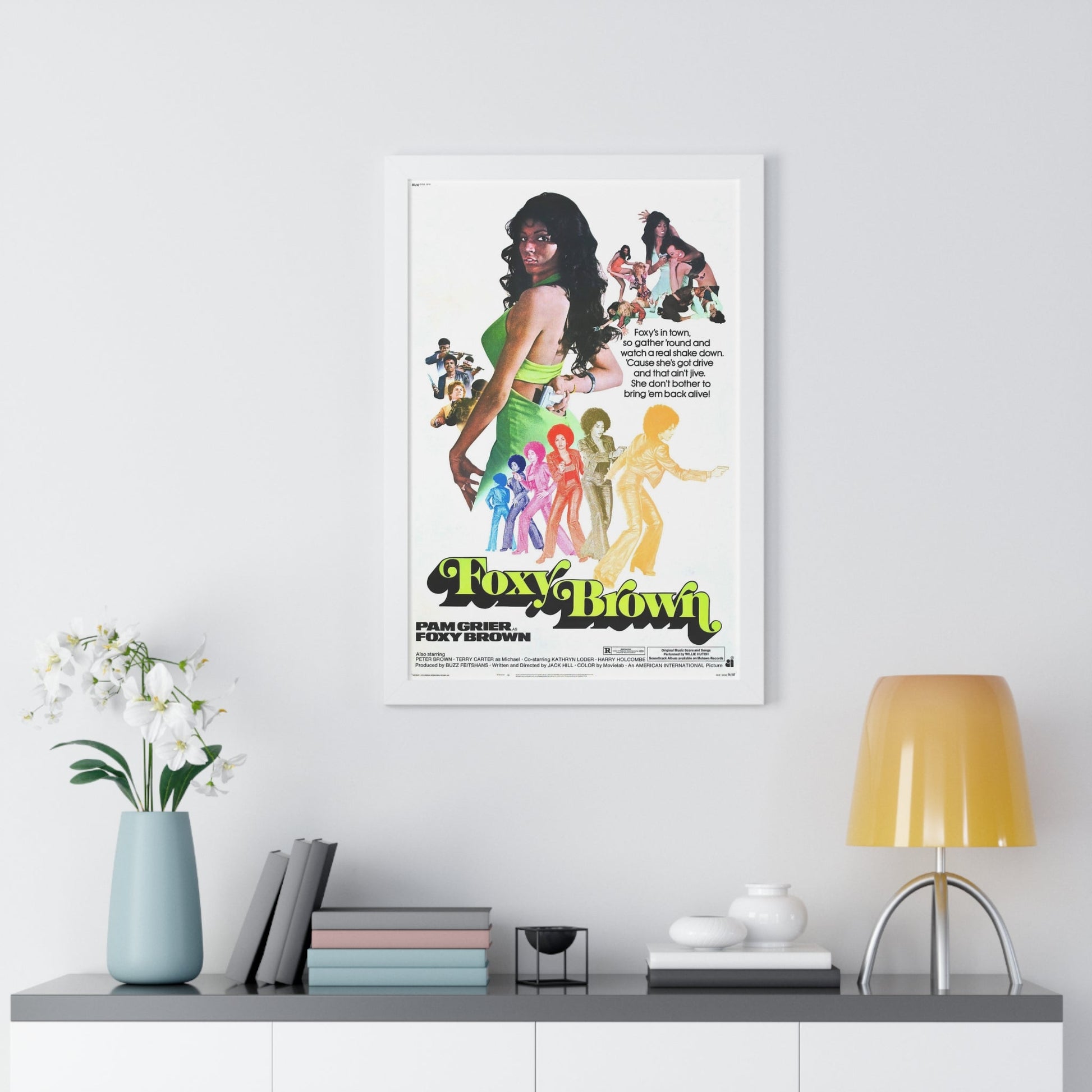 FOXY BROWN (2) 1974 - Framed Movie Poster-The Sticker Space