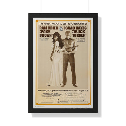 FOXY BROWN + TRUCK TURNER 1974 - Framed Movie Poster-20" x 30"-The Sticker Space