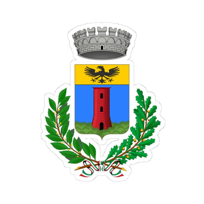 Frabosa Soprana-Stemma (Italy) (Coat of Arms) STICKER Vinyl Kiss-Cut Decal 4 Inch White - The Sticker Space