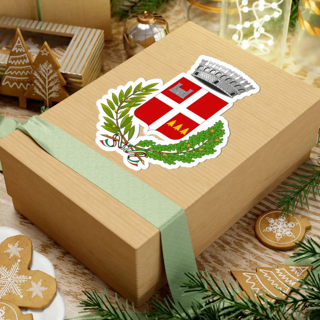 Frabosa Sottana-Stemma (Italy) (Coat of Arms) STICKER Vinyl Kiss-Cut Decal - The Sticker Space