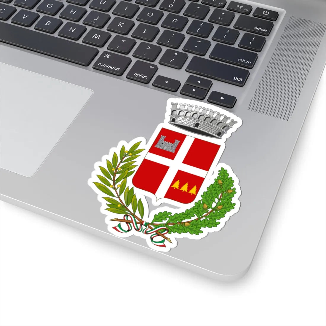 Frabosa Sottana-Stemma (Italy) (Coat of Arms) STICKER Vinyl Kiss-Cut Decal - The Sticker Space