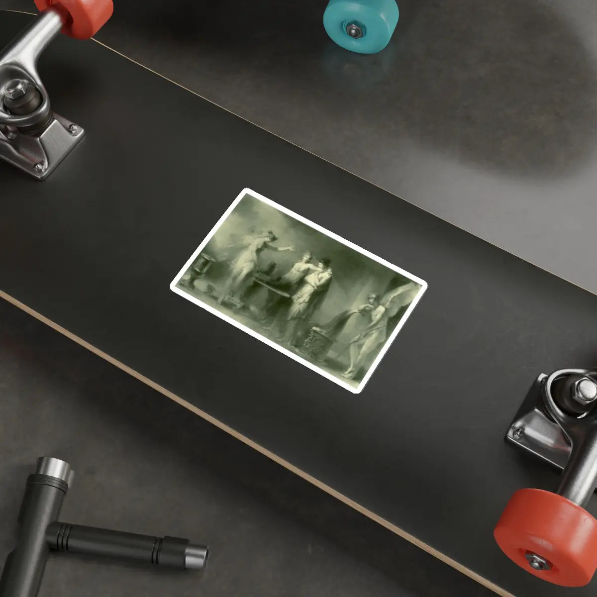 SKU:15938841965331517537 Sticker types:White Shape:Die-Cut Sizes:5" × 5"
