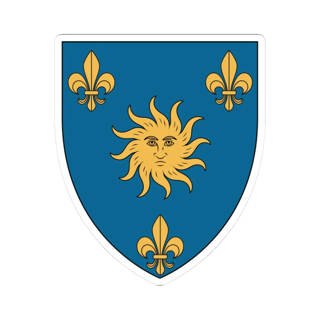 França Equinocial (Brazil) (Coat of Arms) STICKER Vinyl Kiss-Cut Decal 3 Inch White - The Sticker Space
