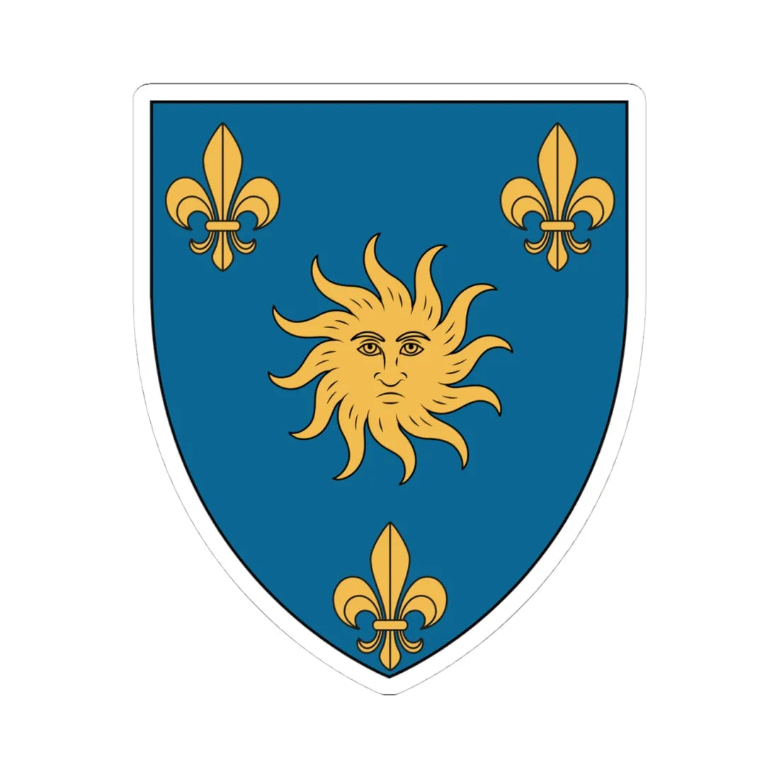 França Equinocial (Brazil) (Coat of Arms) STICKER Vinyl Kiss-Cut Decal 4 Inch White - The Sticker Space