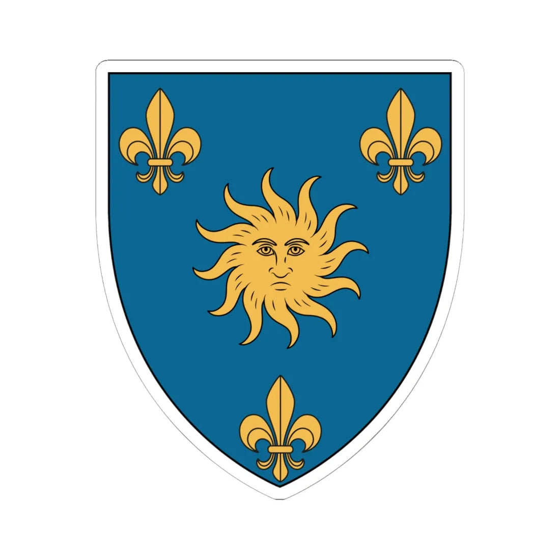 França Equinocial (Brazil) (Coat of Arms) STICKER Vinyl Kiss-Cut Decal 6 Inch White - The Sticker Space