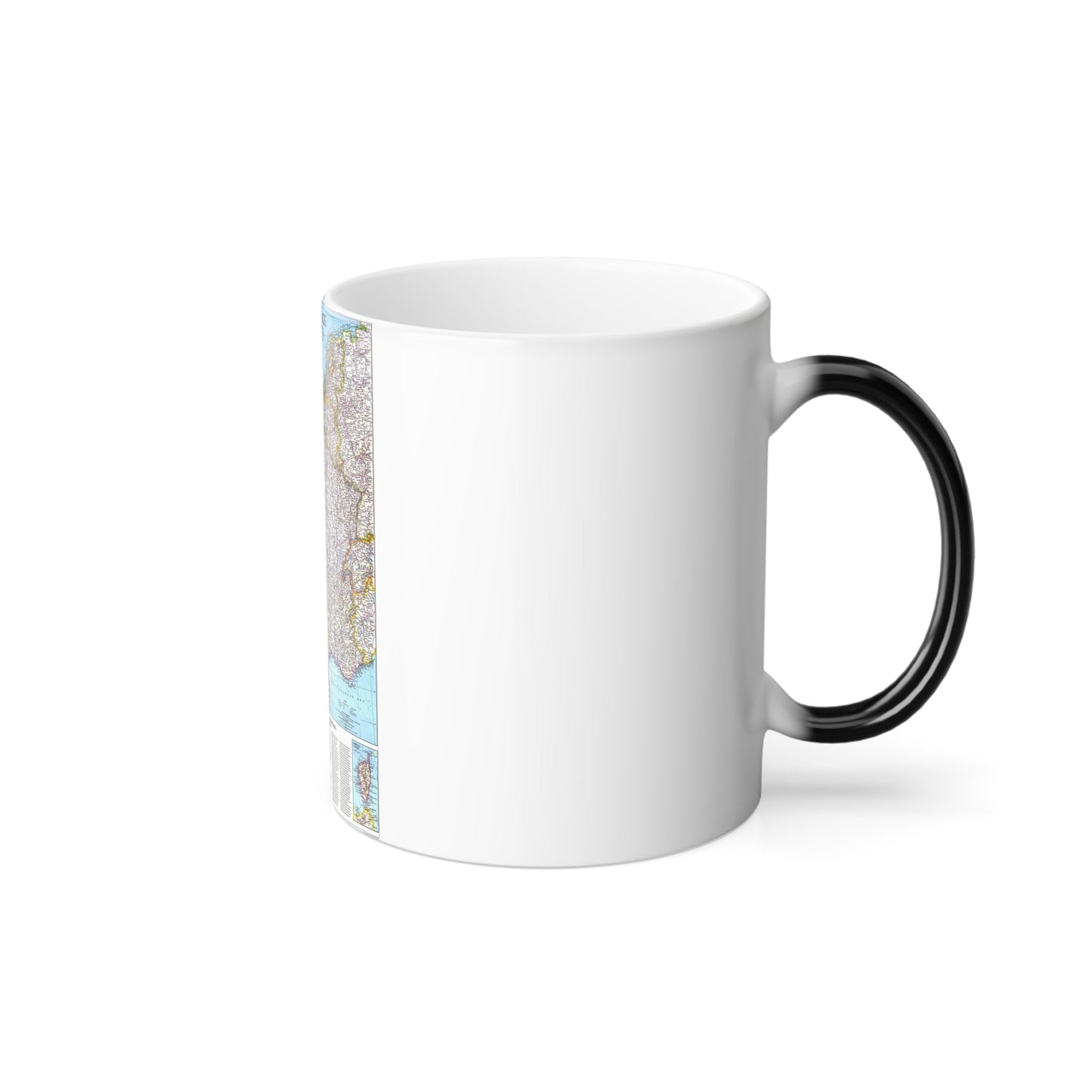 France (1989) (Map) Color Changing Mug 11oz-11oz-The Sticker Space