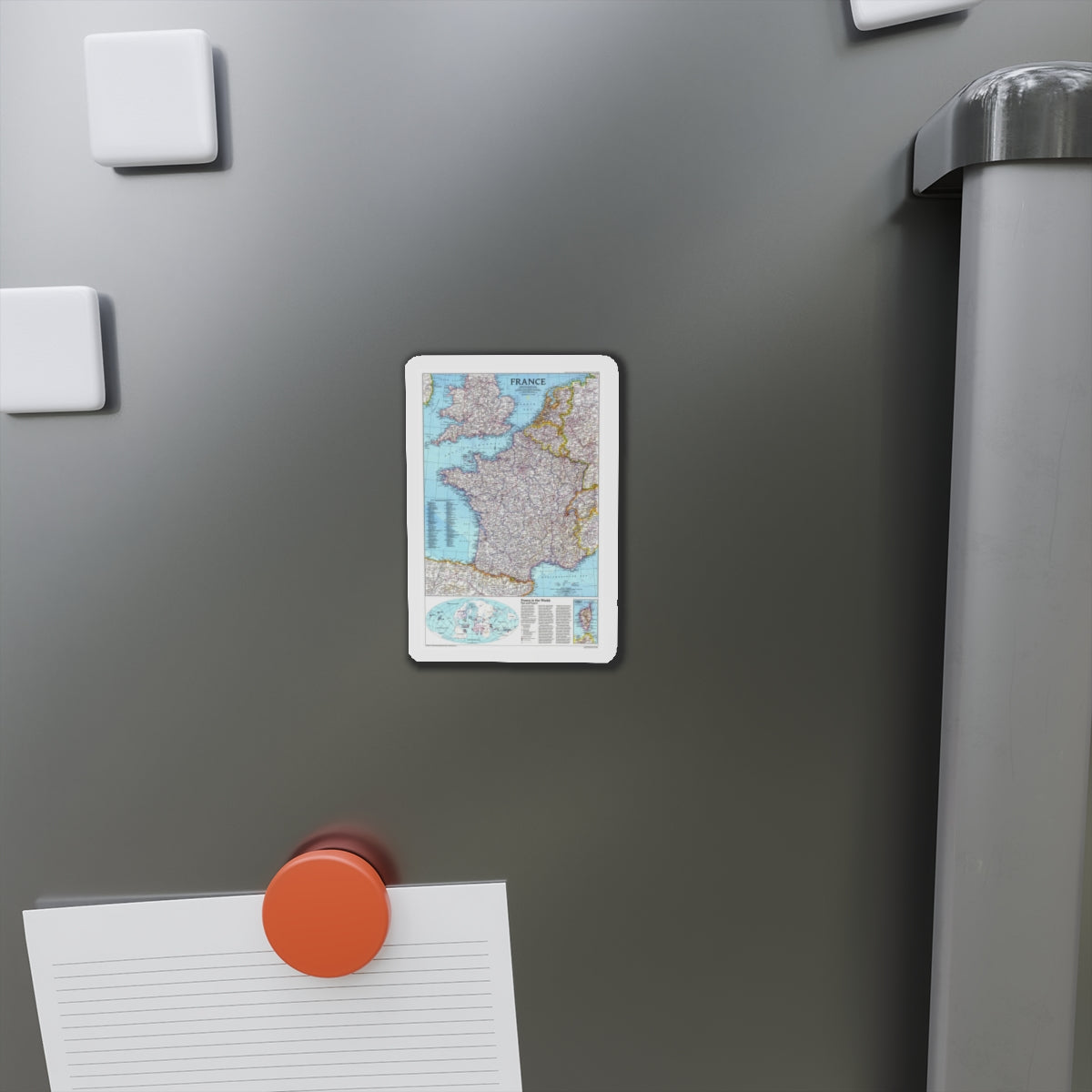 France (1989) (Map) Refrigerator Magnet-The Sticker Space