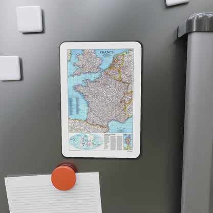 France (1989) (Map) Refrigerator Magnet-The Sticker Space