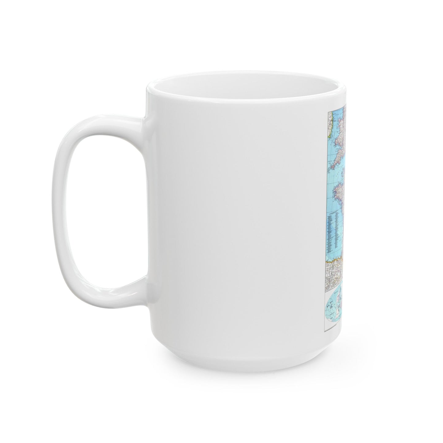 France (1989) (Map) White Coffee Mug-The Sticker Space