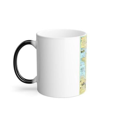 France - A Traveller's Map 1 (1971) (Map) Color Changing Mug 11oz-11oz-The Sticker Space