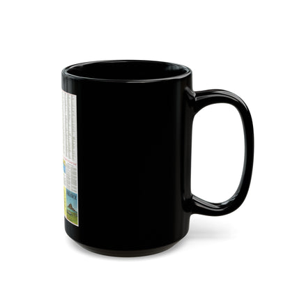 France - A Traveller's Map 2 (1971) (Map) Black Coffee Mug-The Sticker Space