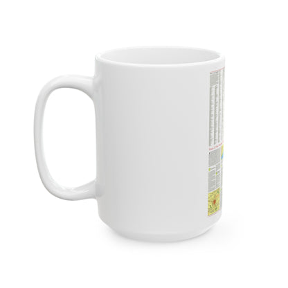 France - A Traveller's Map 2 (1971) (Map) White Coffee Mug-The Sticker Space