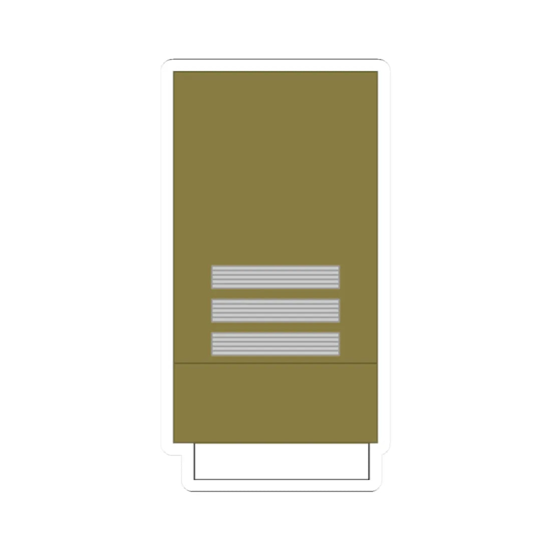 France Army OF 2 cavalry Sleeve WW2 (Military Rank) STICKER Vinyl Kiss-Cut Decal 2 Inch White - The Sticker Space