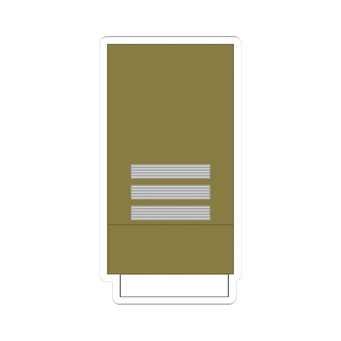 France Army OF 2 cavalry Sleeve WW2 (Military Rank) STICKER Vinyl Kiss-Cut Decal 3 Inch White - The Sticker Space