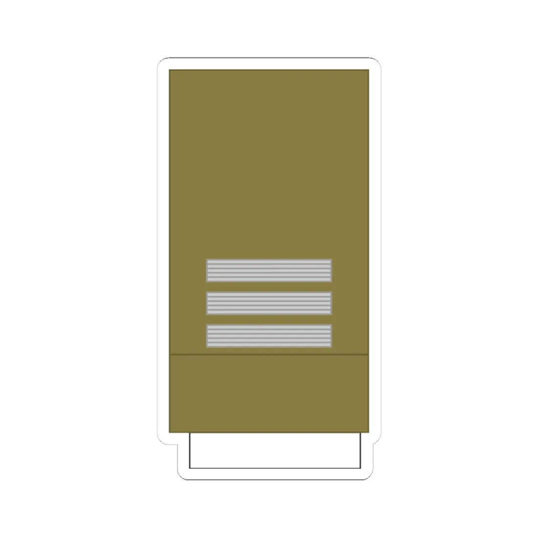France Army OF 2 cavalry Sleeve WW2 (Military Rank) STICKER Vinyl Kiss-Cut Decal 4 Inch White - The Sticker Space