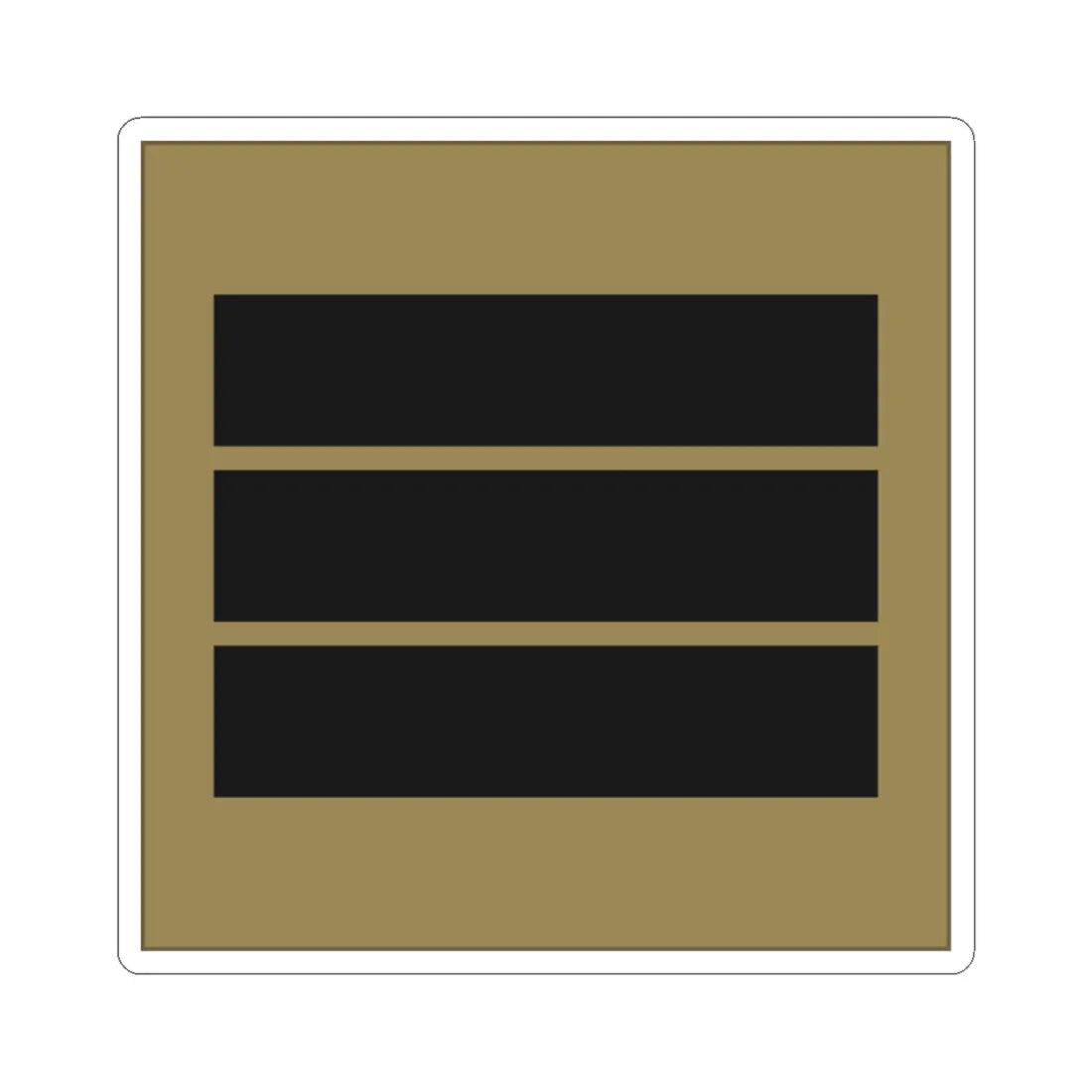 France Army OF 2 LowVis (Military Rank) STICKER Vinyl Kiss-Cut Decal 2 Inch White - The Sticker Space