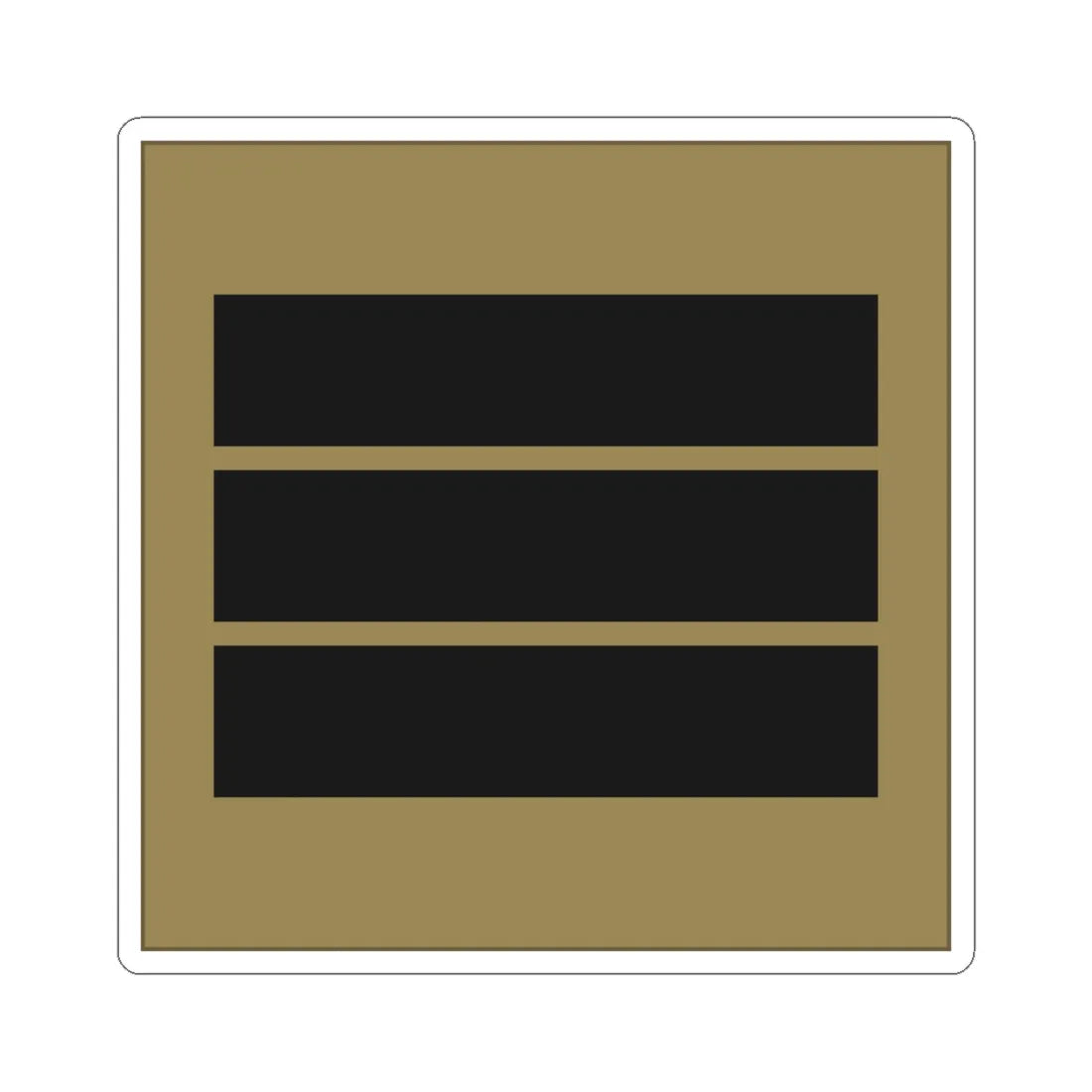 France Army OF 2 LowVis (Military Rank) STICKER Vinyl Kiss-Cut Decal 6 Inch White - The Sticker Space