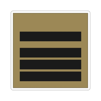 France Army OF 3 LowVis (Military Rank) STICKER Vinyl Kiss-Cut Decal 4 Inch White - The Sticker Space