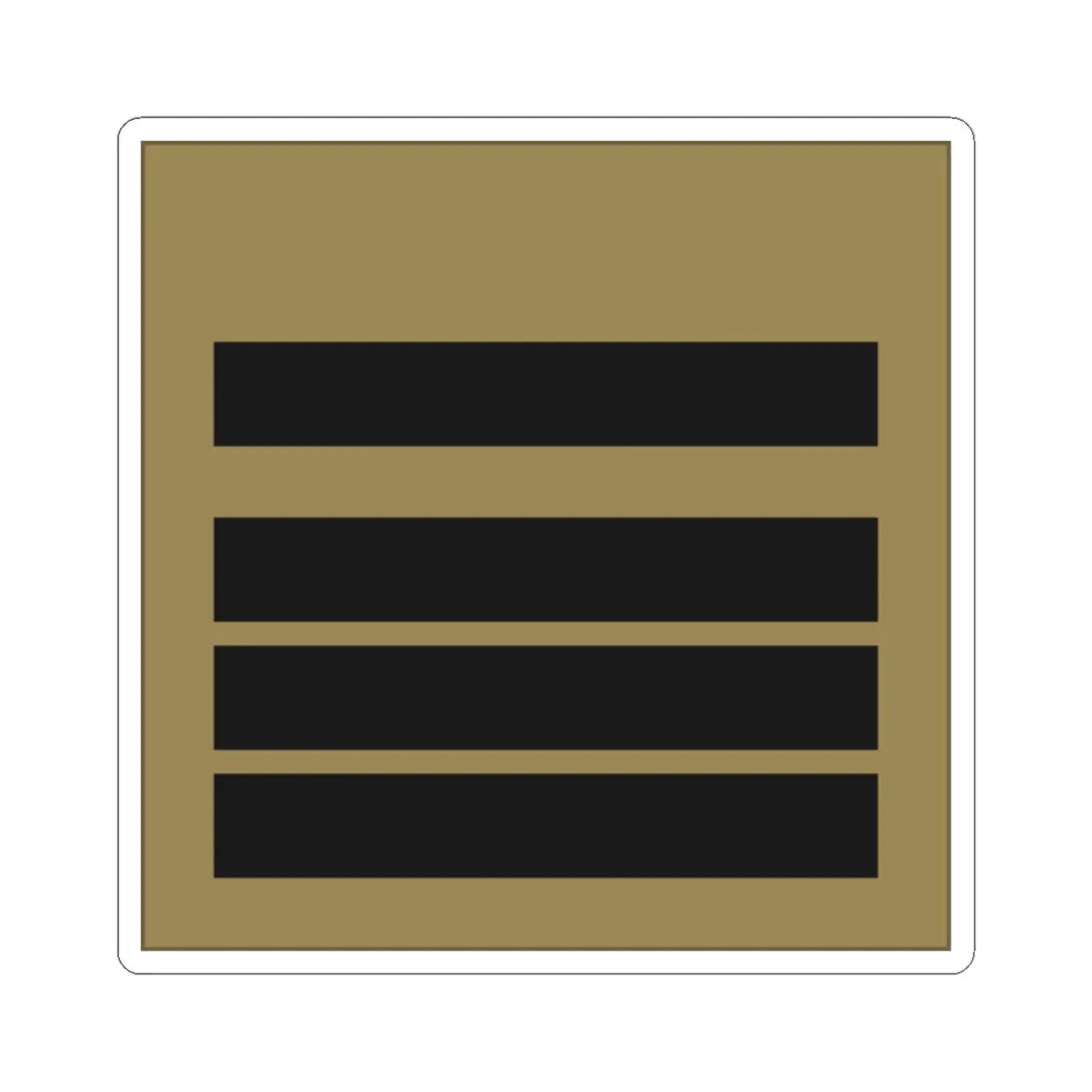 France Army OF 3 LowVis (Military Rank) STICKER Vinyl Kiss-Cut Decal - The Sticker Space