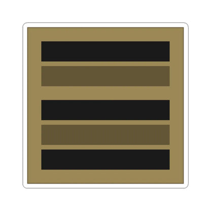 France Army OF 4 LowVis (Military Rank) STICKER Vinyl Kiss-Cut Decal 4 Inch White - The Sticker Space