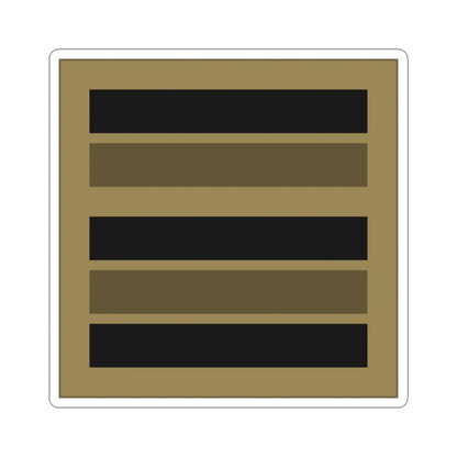 France Army OF 4 LowVis (Military Rank) STICKER Vinyl Kiss-Cut Decal 6 Inch White - The Sticker Space