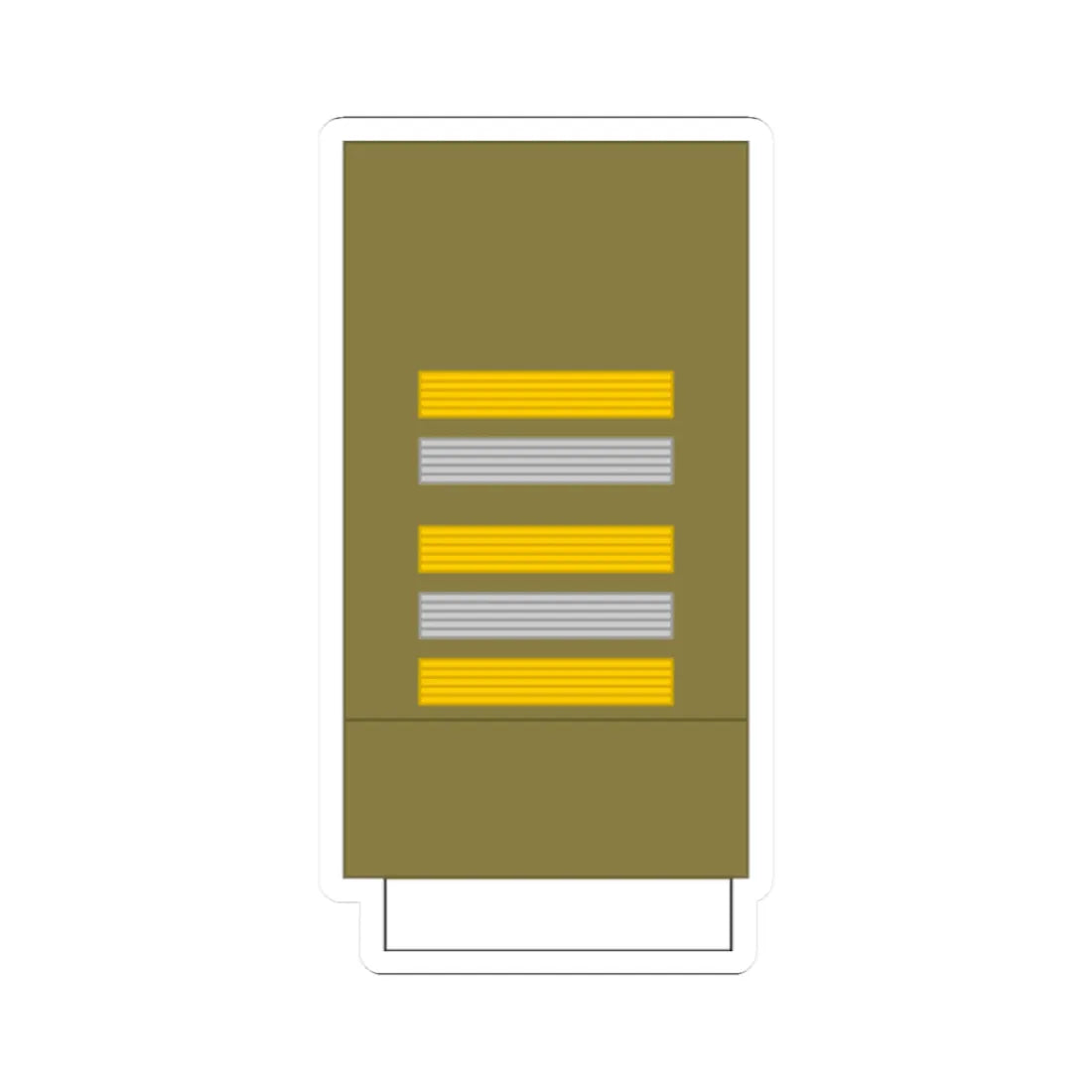 France Army OF 4 Sleeve WW2 (Military Rank) STICKER Vinyl Kiss-Cut Decal 2 Inch White - The Sticker Space