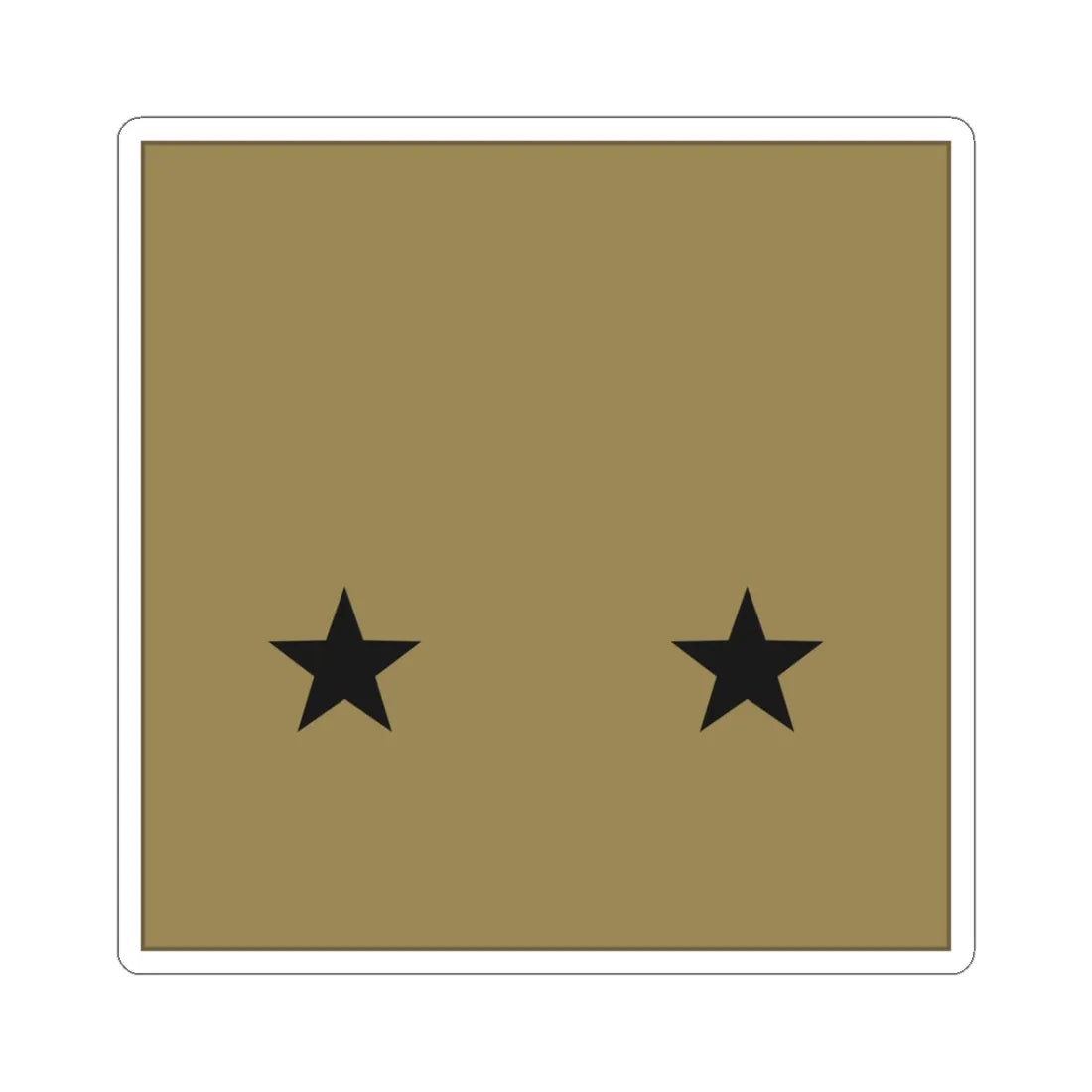 France Army OF 6 LowVis (Military Rank) STICKER Vinyl Kiss-Cut Decal 3 Inch White - The Sticker Space