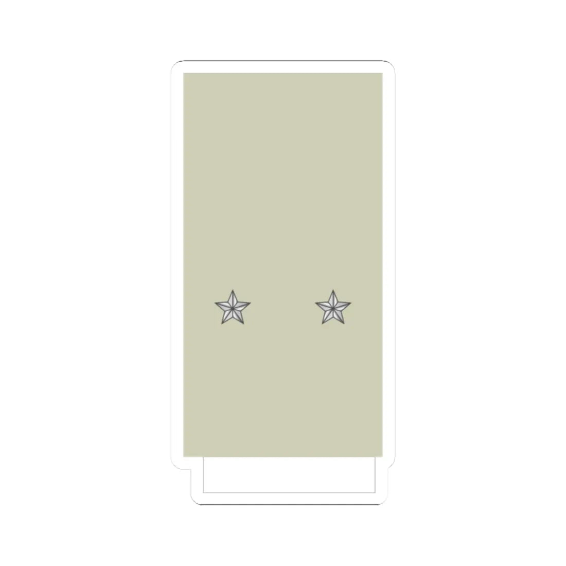 France Army OF 6 Sleeve (Military Rank) STICKER Vinyl Kiss-Cut Decal 2 Inch White - The Sticker Space