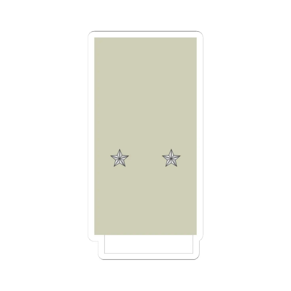 France Army OF 6 Sleeve (Military Rank) STICKER Vinyl Kiss-Cut Decal 3 Inch White - The Sticker Space