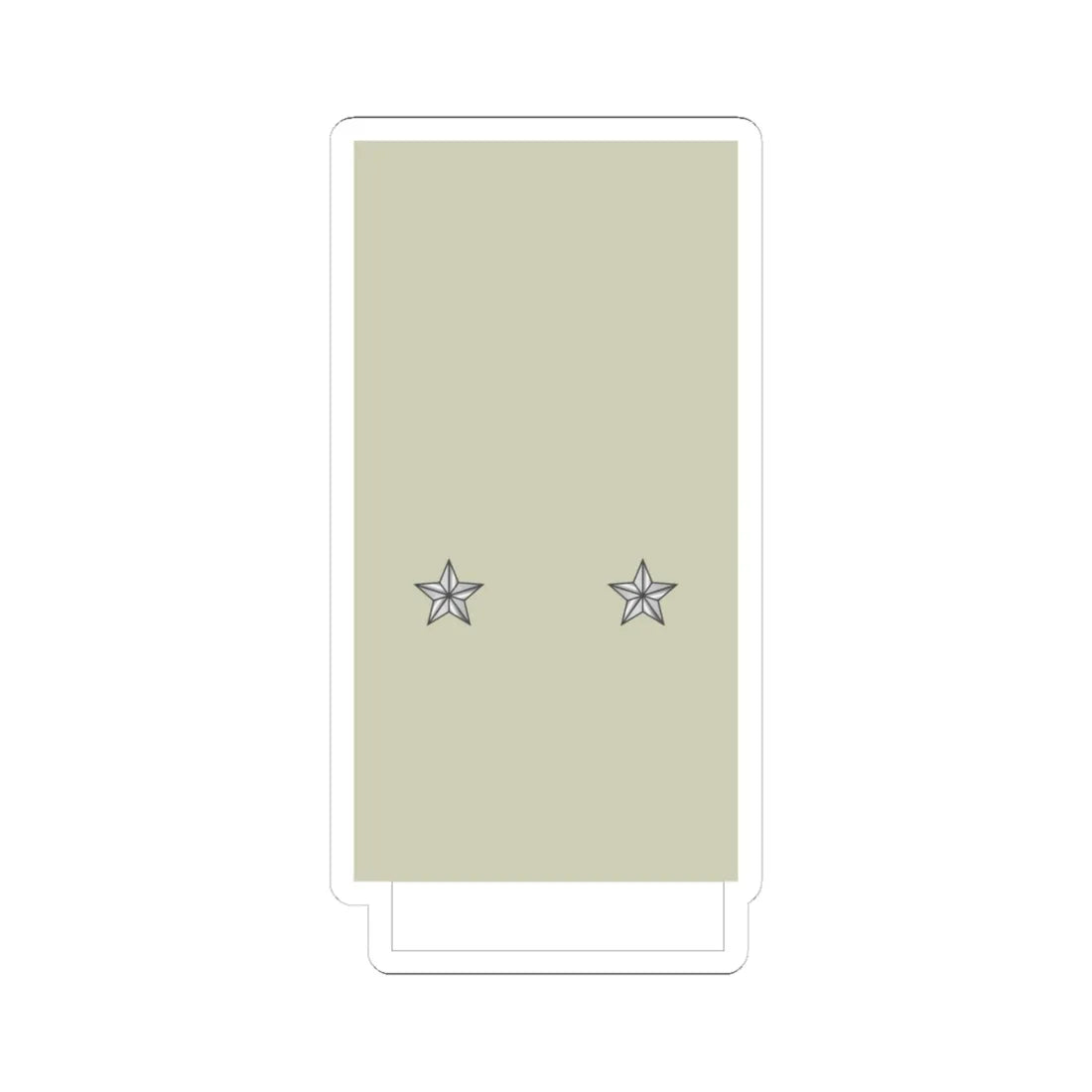 France Army OF 6 Sleeve (Military Rank) STICKER Vinyl Kiss-Cut Decal 4 Inch White - The Sticker Space