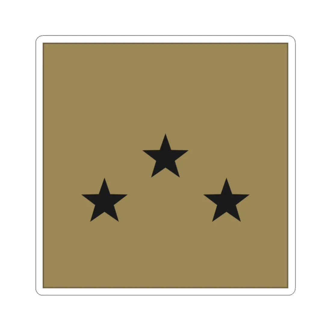 France Army OF 7 LowVis (Military Rank) STICKER Vinyl Kiss-Cut Decal 2 Inch White - The Sticker Space