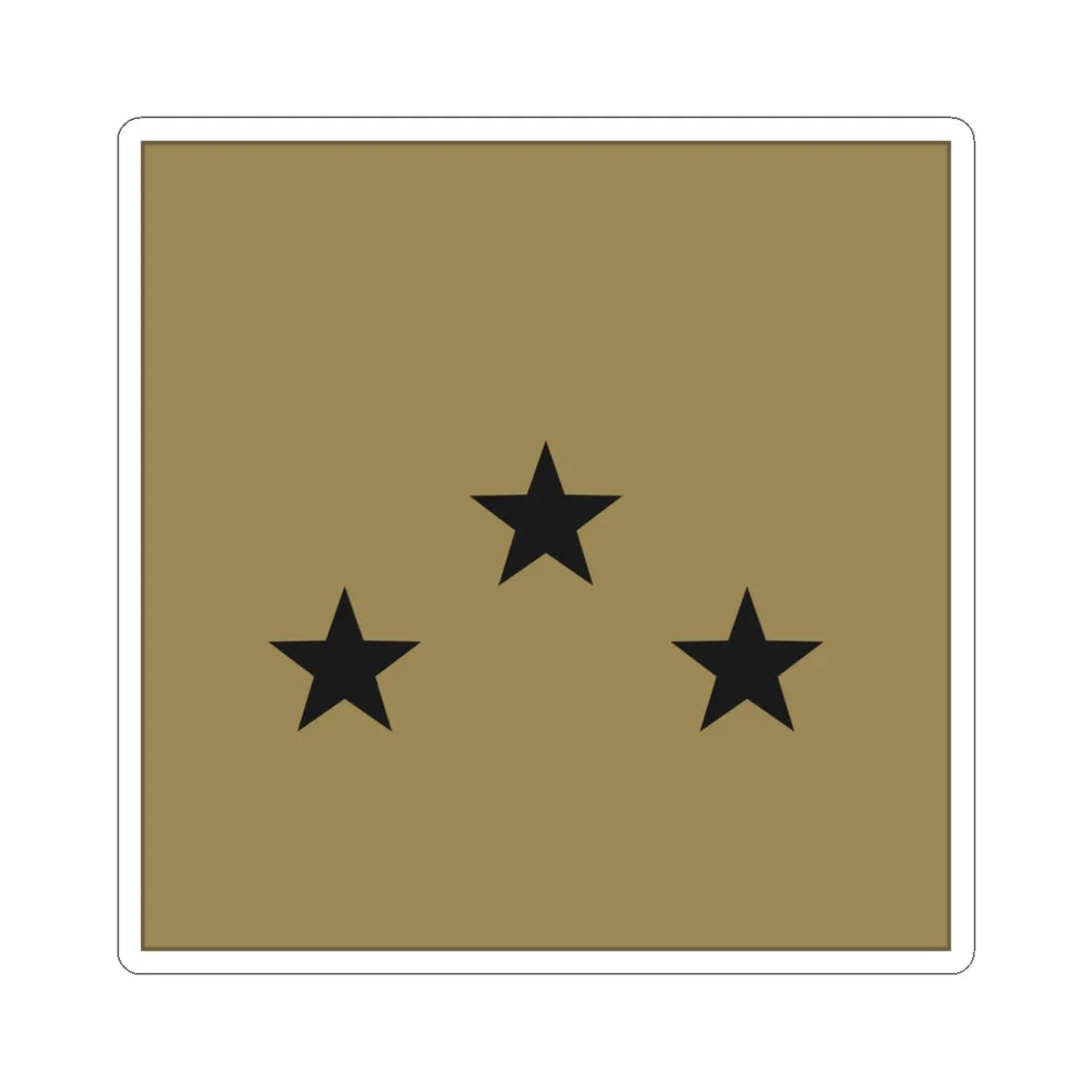 France Army OF 7 LowVis (Military Rank) STICKER Vinyl Kiss-Cut Decal 3 Inch White - The Sticker Space