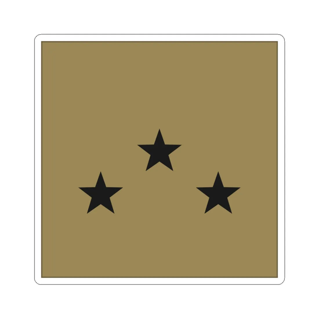 France Army OF 7 LowVis (Military Rank) STICKER Vinyl Kiss-Cut Decal 6 Inch White - The Sticker Space