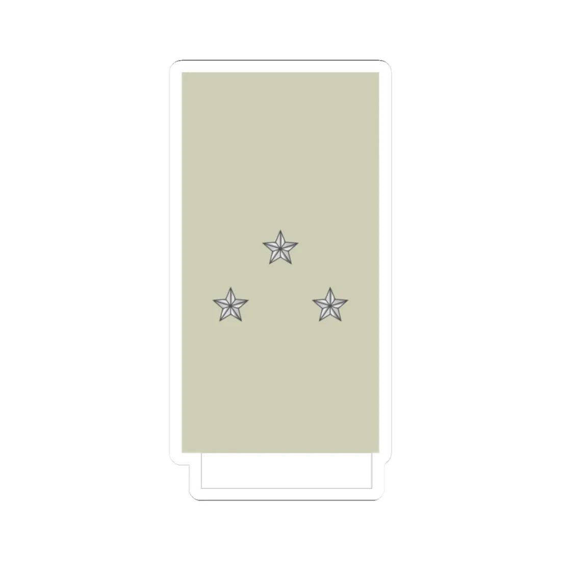 France Army OF 7 Sleeve (Military Rank) STICKER Vinyl Kiss-Cut Decal 2 Inch White - The Sticker Space