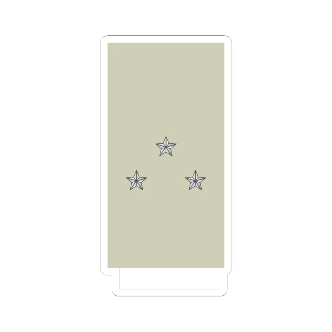 France Army OF 7 Sleeve (Military Rank) STICKER Vinyl Kiss-Cut Decal 4 Inch White - The Sticker Space