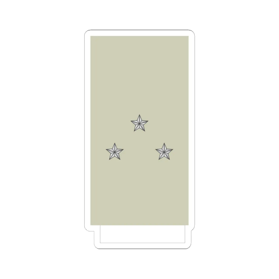 France Army OF 7 Sleeve (Military Rank) STICKER Vinyl Kiss-Cut Decal 6 Inch White - The Sticker Space