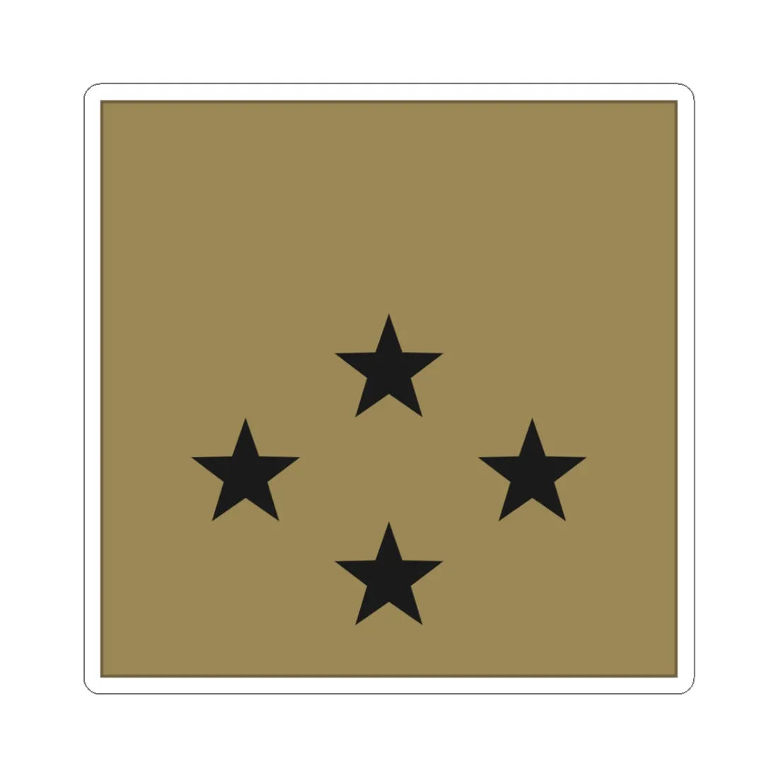 France Army OF 8 LowVis (Military Rank) STICKER Vinyl Kiss-Cut Decal 3 Inch White - The Sticker Space