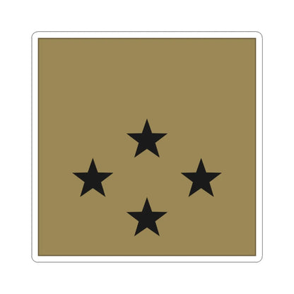 France Army OF 8 LowVis (Military Rank) STICKER Vinyl Kiss-Cut Decal 3 Inch White - The Sticker Space