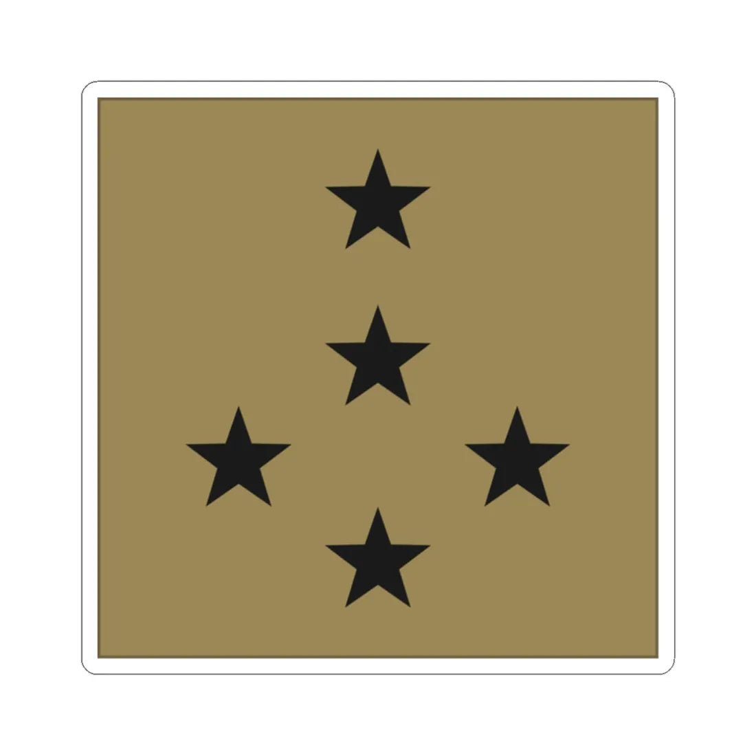 France Army OF 9 LowVis (Military Rank) STICKER Vinyl Kiss-Cut Decal 2 Inch White - The Sticker Space