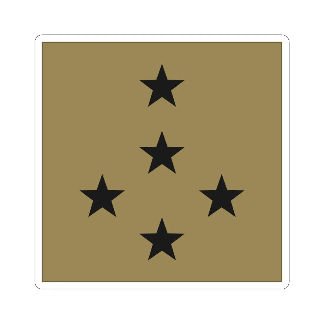 France Army OF 9 LowVis (Military Rank) STICKER Vinyl Kiss-Cut Decal 3 Inch White - The Sticker Space
