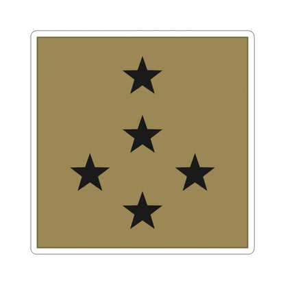 France Army OF 9 LowVis (Military Rank) STICKER Vinyl Kiss-Cut Decal 4 Inch White - The Sticker Space
