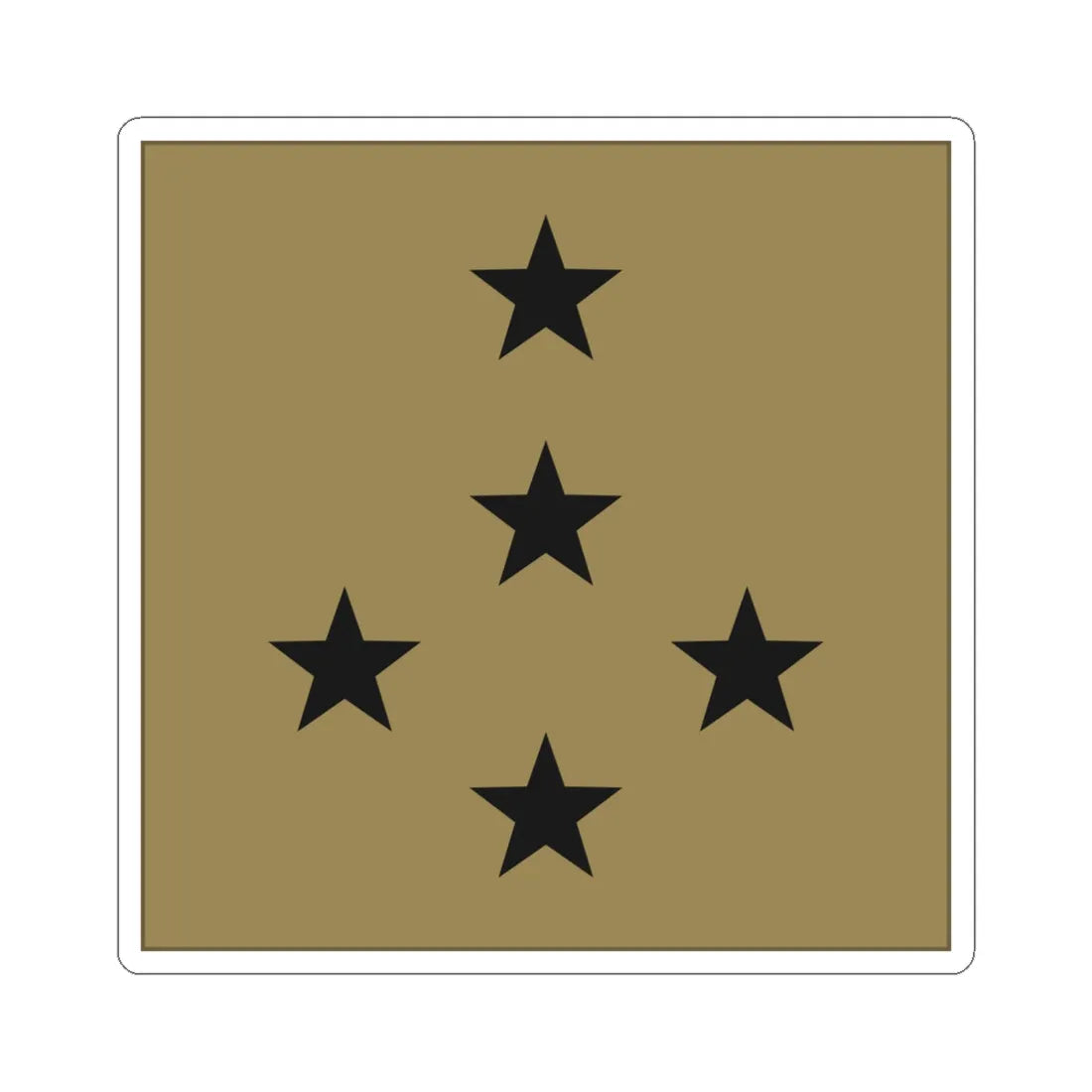 France Army OF 9 LowVis (Military Rank) STICKER Vinyl Kiss-Cut Decal 6 Inch White - The Sticker Space