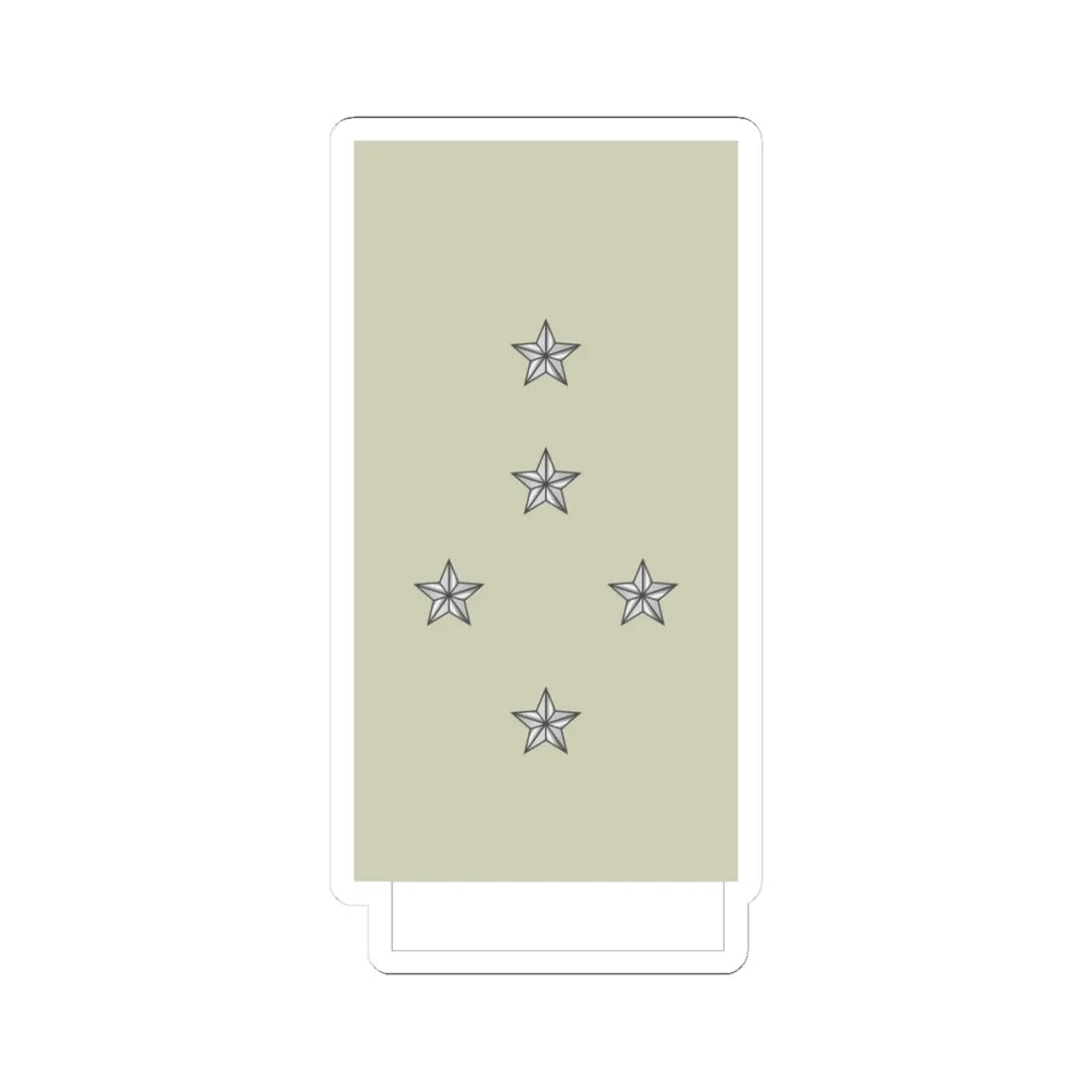 France Army OF 9 Sleeve (Military Rank) STICKER Vinyl Kiss-Cut Decal 3 Inch White - The Sticker Space