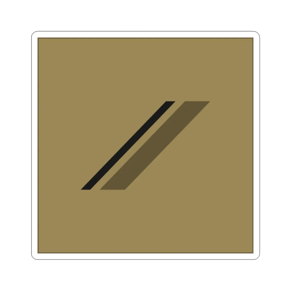 France Army OR 2 LowVis (Military Rank) STICKER Vinyl Kiss-Cut Decal 2 Inch White - The Sticker Space
