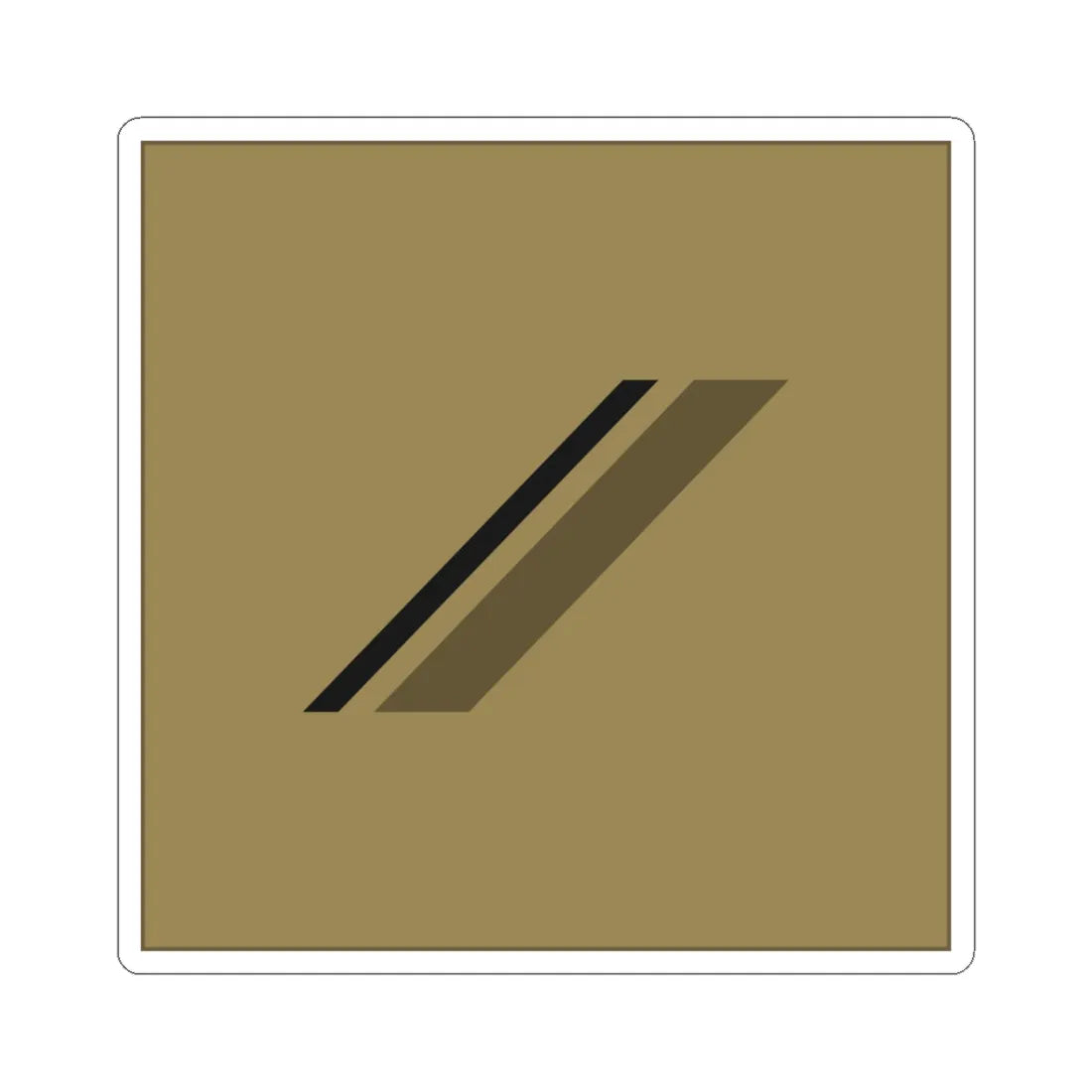 France Army OR 2 LowVis (Military Rank) STICKER Vinyl Kiss-Cut Decal 3 Inch White - The Sticker Space