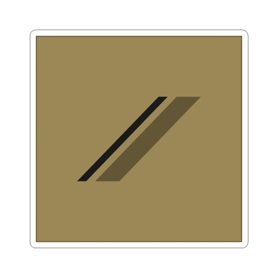 France Army OR 2 LowVis (Military Rank) STICKER Vinyl Kiss-Cut Decal 4 Inch White - The Sticker Space