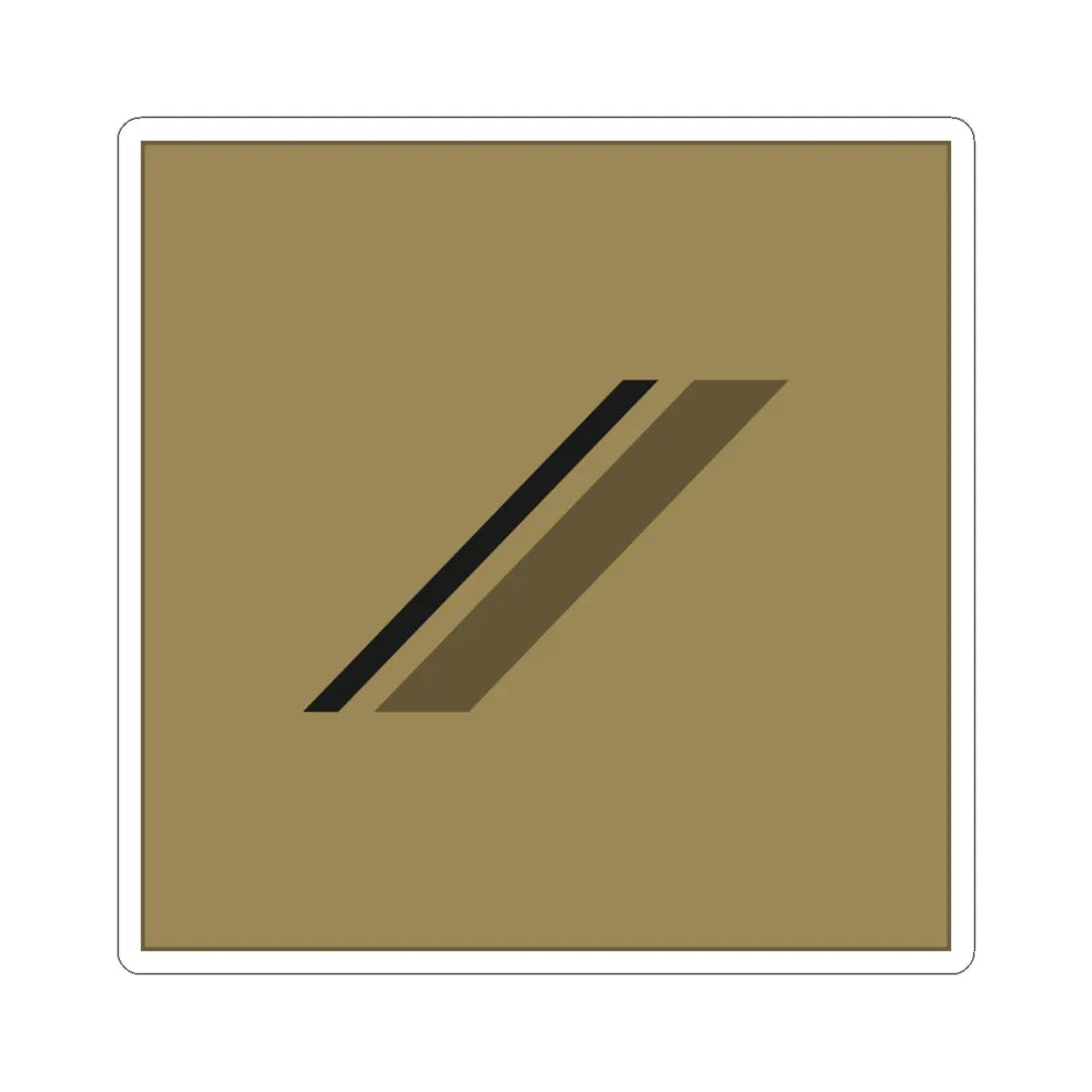 France Army OR 2 LowVis (Military Rank) STICKER Vinyl Kiss-Cut Decal 6 Inch White - The Sticker Space